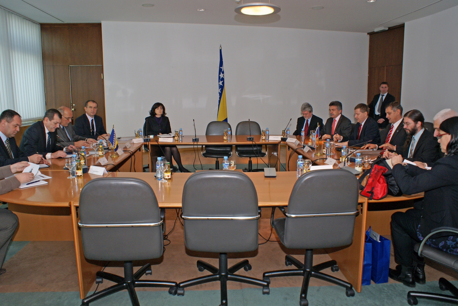 Members of the Joint Committee on Supervision of the work of the Intelligence and Security Agency of BiH, the Committee on Foreign and Trade Policy, Customs, Transportation and Communications of the House of Peoples spoke with the delegation of the Senate of the Czech Republic